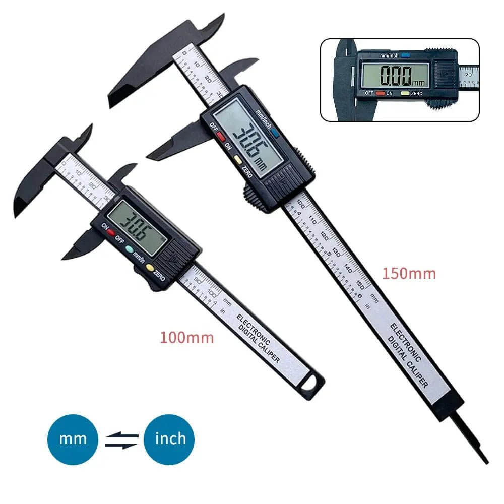 High - Precision Digital Caliper with Carbon Fiber Body