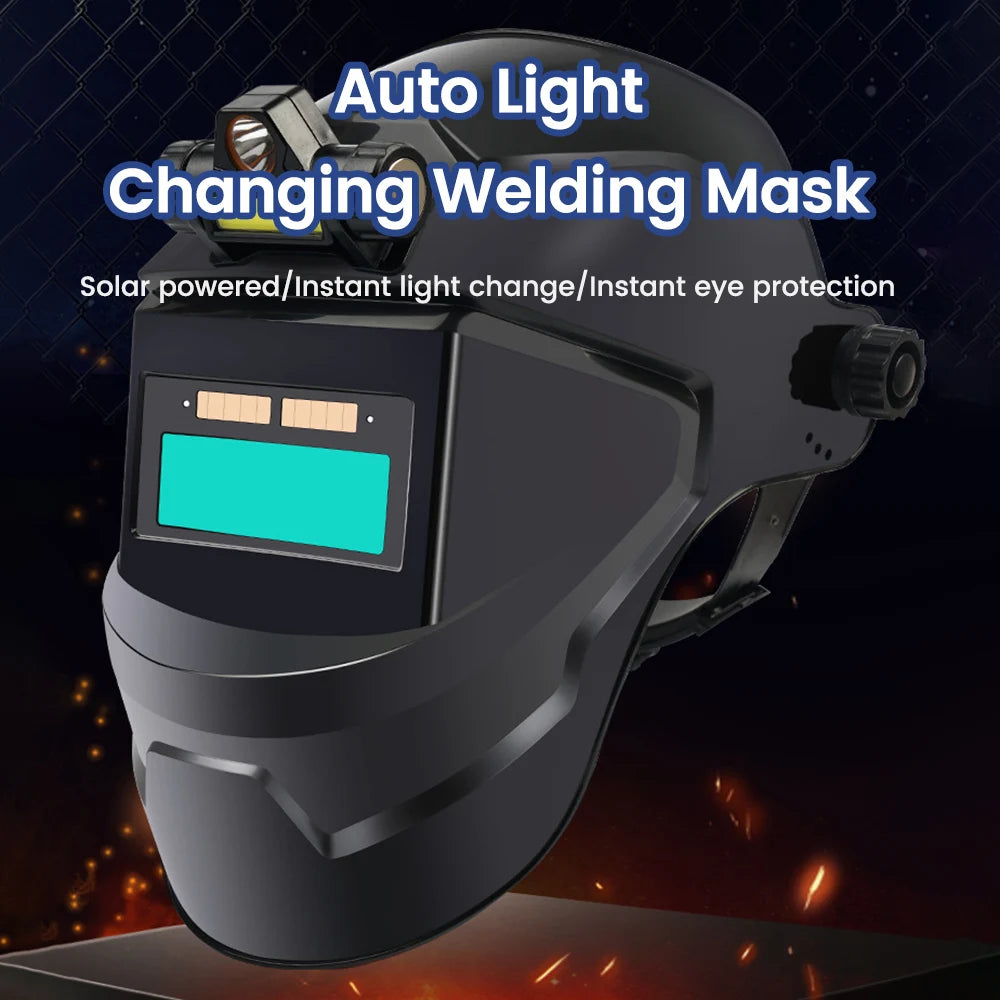 Advanced Solar Welding Helmet with Wide View