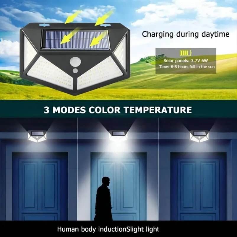 Waterproof Solar Wall Lamps with Motion Sensor