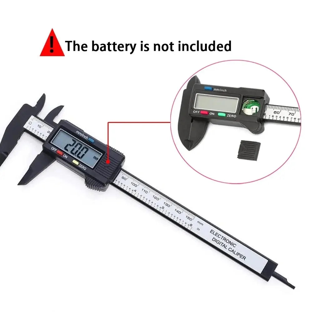 150Mm 100Mm Electronic Digital Caliper Carbon Fiber Dial Vernier Caliper Gauge Micrometer Measuring Tool Digital Ruler