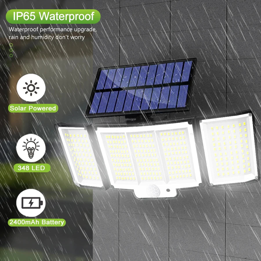 IP65 Waterproof Solar Security Light with Remote