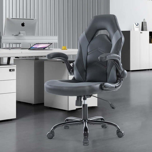Swivel Desk Chair with Flip - Up Armrests