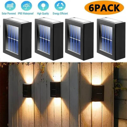 Up and Down Solar Wall Lights for outdoor lighting wall
