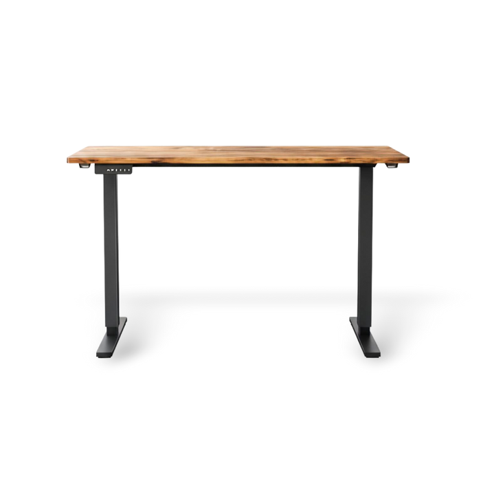 Electric Height-Adjustable Standing Desk with Wood Top