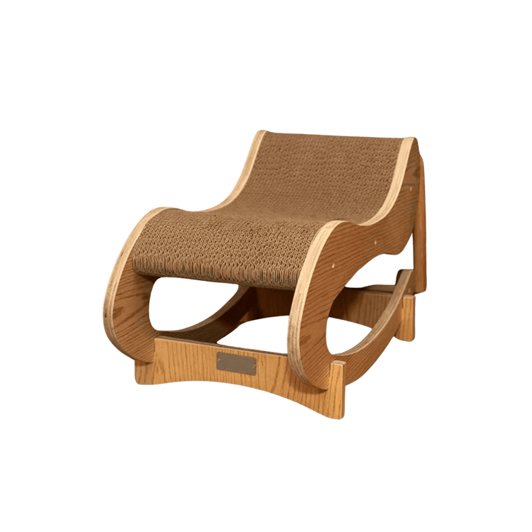 Wooden chair with woven seat Cat Outdoor Modern Rocking Chair