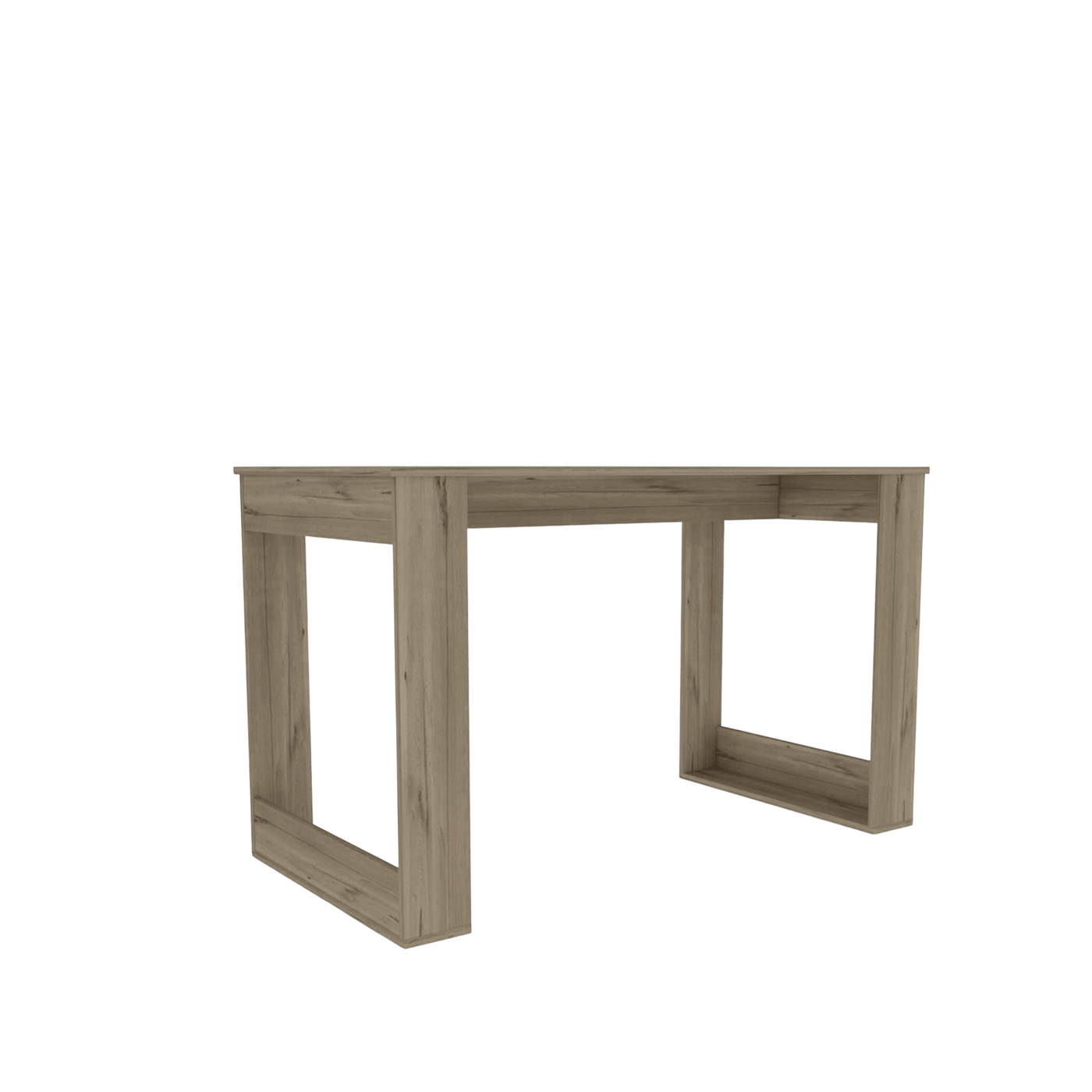 Wooden desk on a transparent background