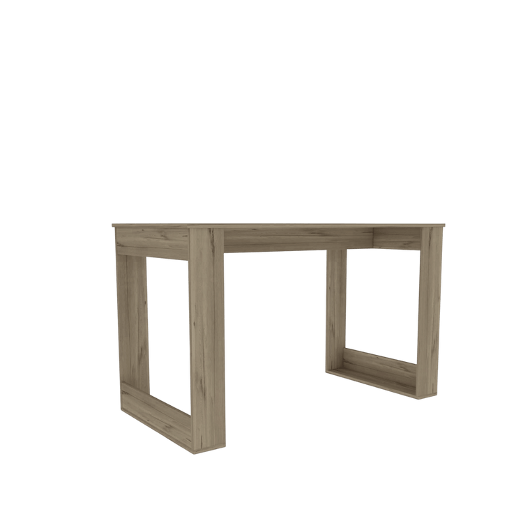 Wooden desk on a transparent background