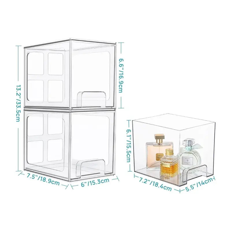 Clear Acrylic Storage Drawers