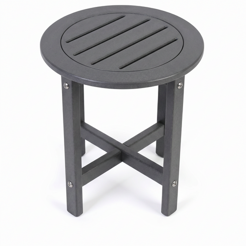 Verde Luxe HDPE All Weather Round Outdoor Side Table