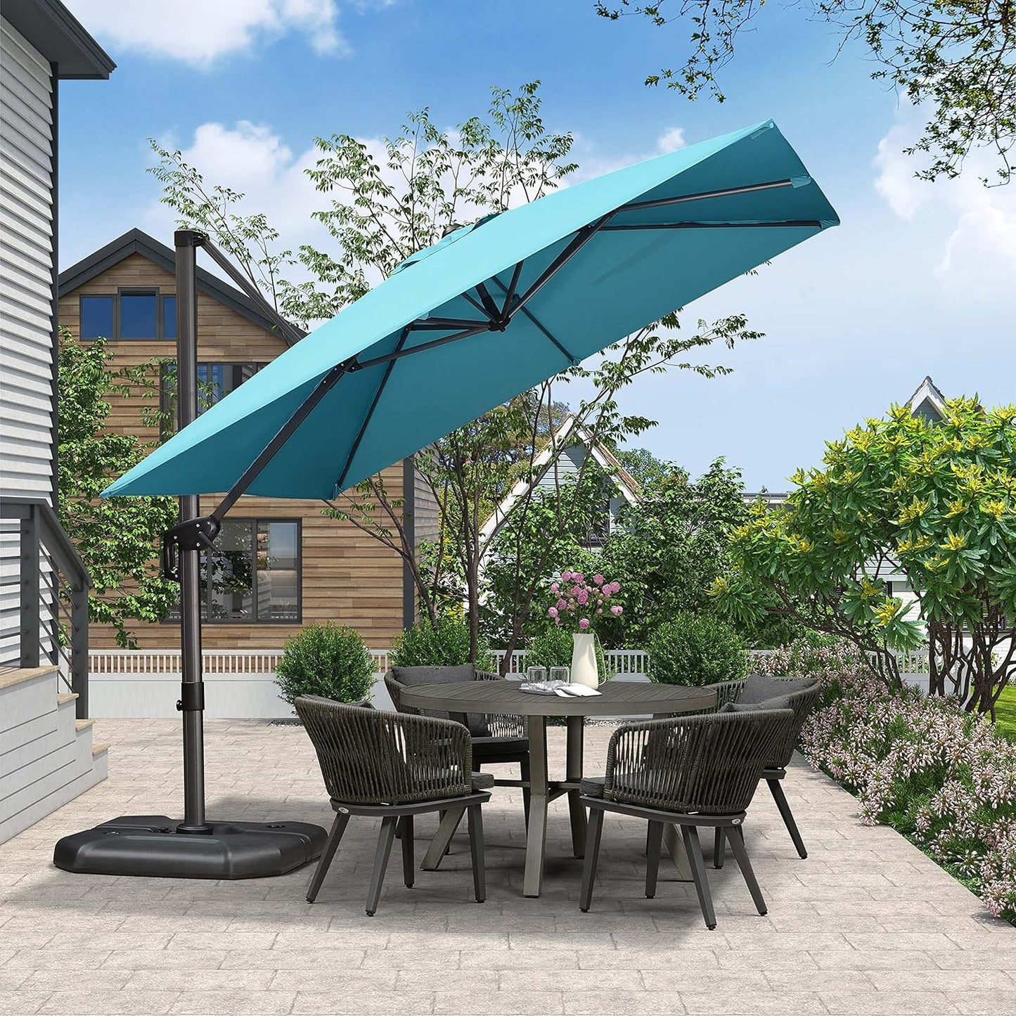 Aluminum Cantilever Umbrella with 360° Rotation