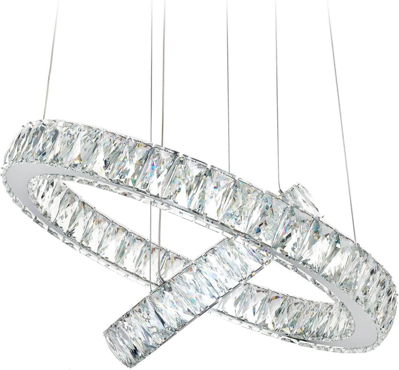 Modern Crystal Chandelier with LED Lights