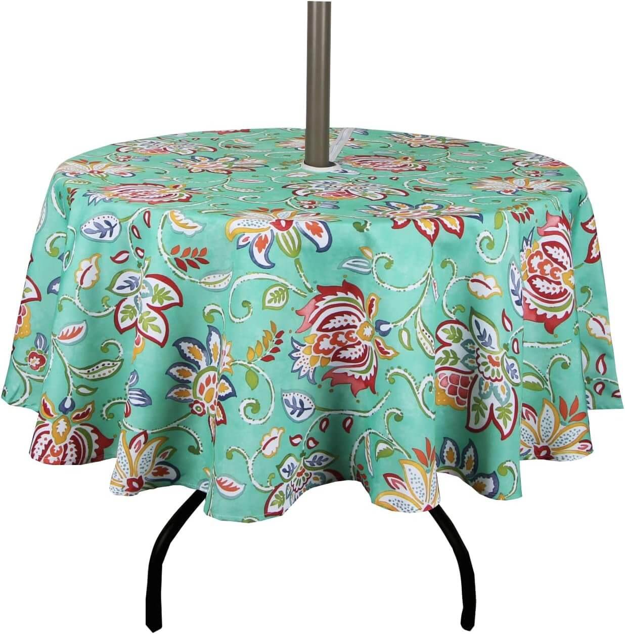 Waterproof Zippered Tablecloth with Umbrella Hole