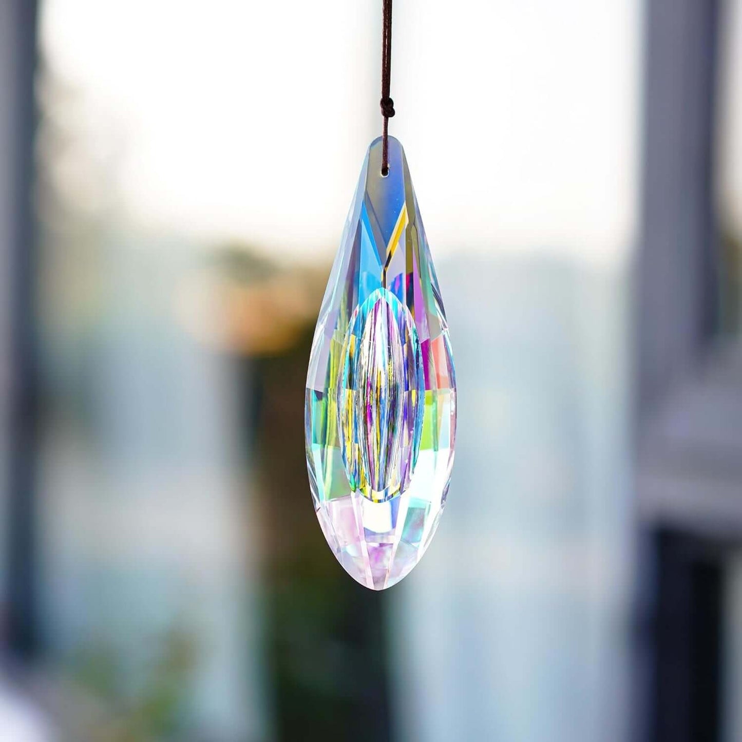 Large Crystal Suncatcher for Window