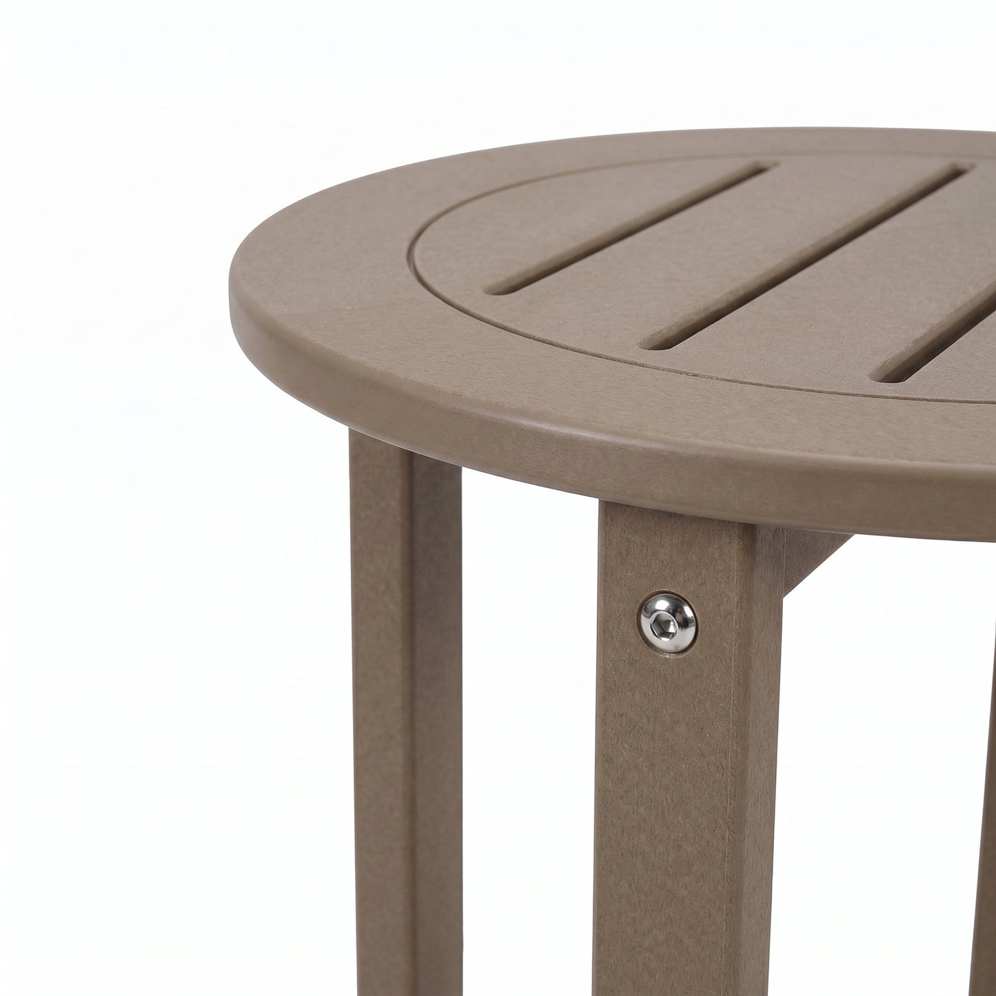 Verde Luxe HDPE All Weather Round Outdoor Side Table