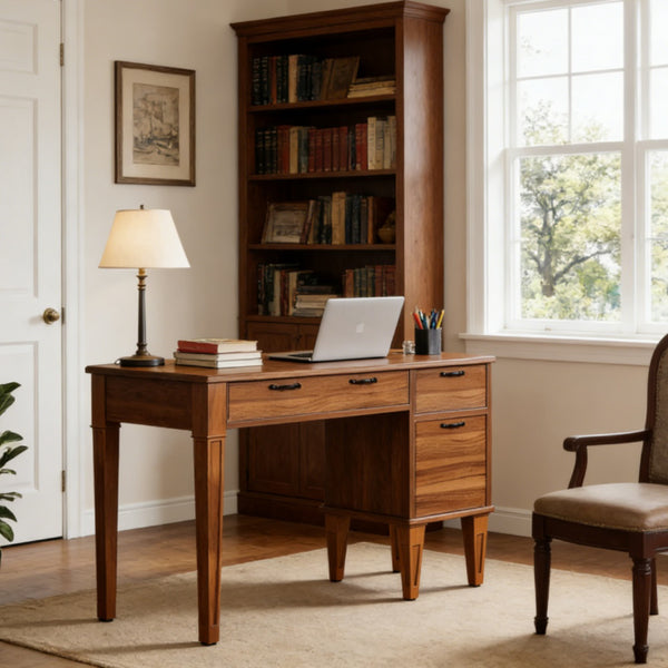 Elite Walnut Executive Writing Desk