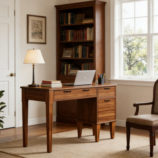 Elite Walnut Executive Writing Desk