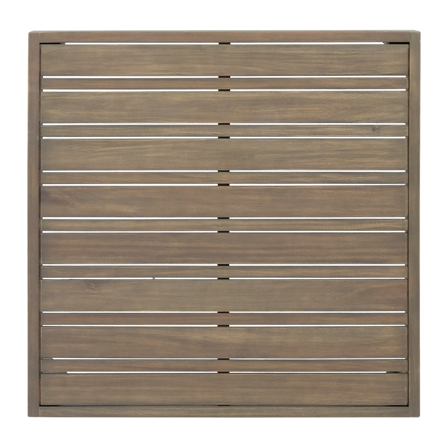 Acacia Wood Loveseat Set with Slatted Coffee Table, 2-Seat