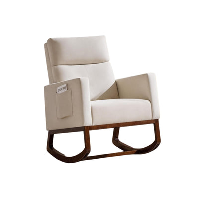 Adirondack Rocking Chair with Side Pocket for Relaxation