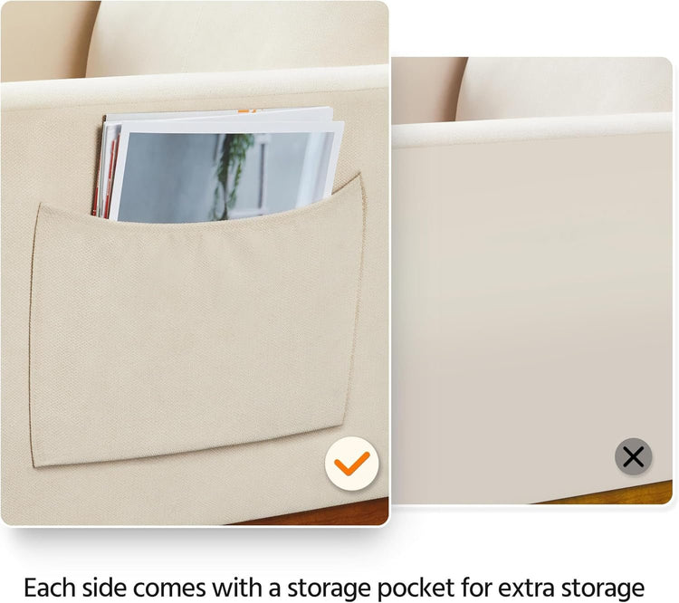 Adirondack Rocking Chair with Side Pocket for Relaxation