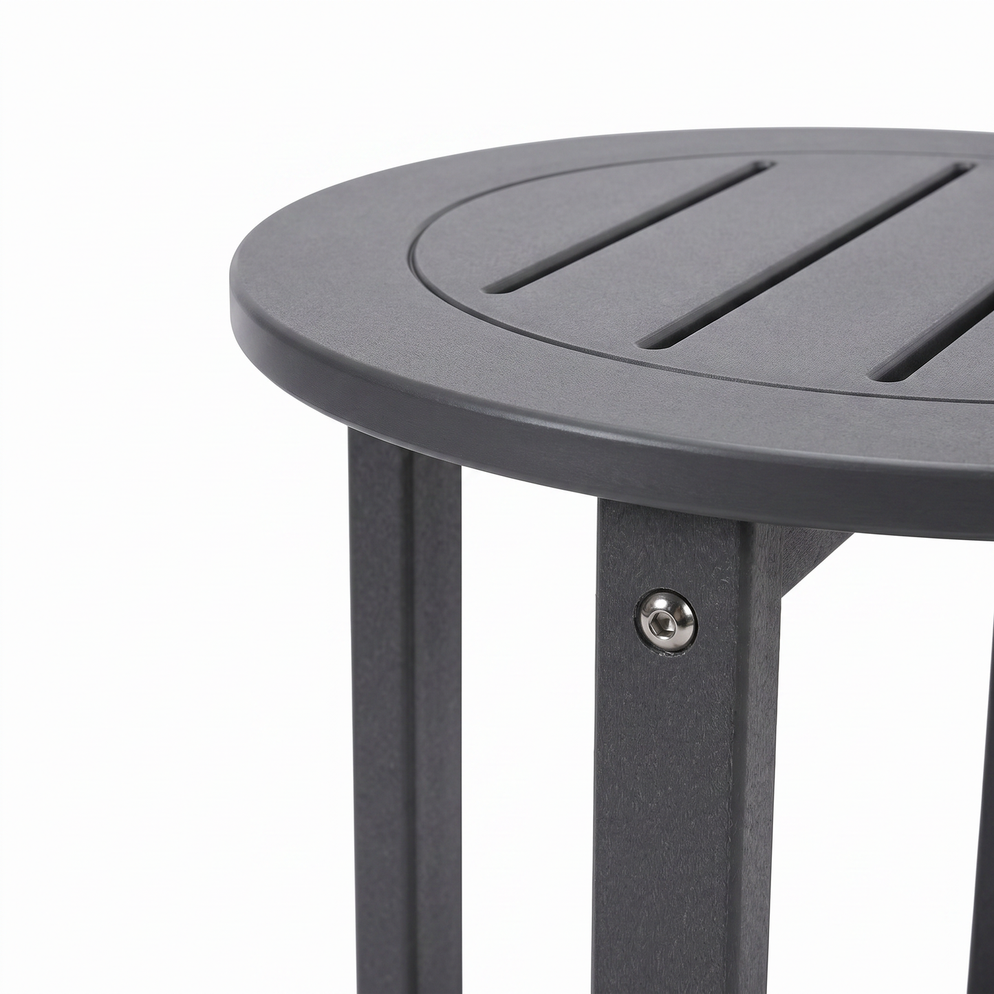 Verde Luxe HDPE All Weather Round Outdoor Side Table