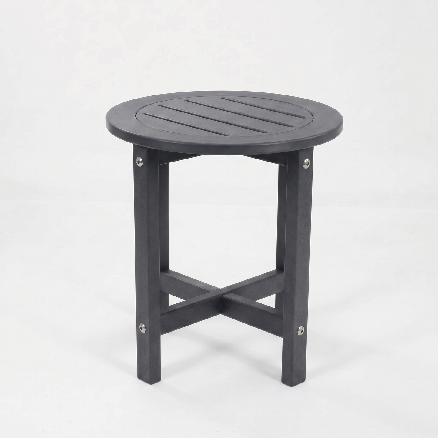 Verde Luxe HDPE All Weather Round Outdoor Side Table