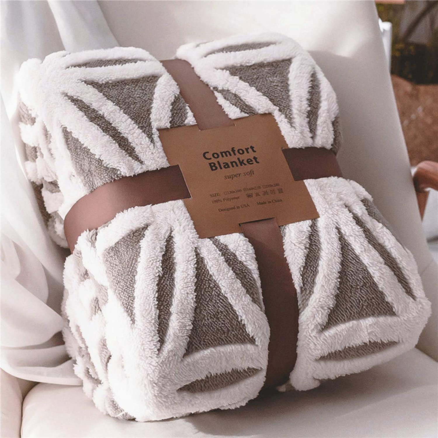 Soft Sherpa Fleece Throw Blanket 