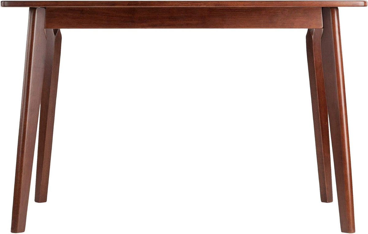 Shaye Walnut Dining Table in Solid Wood, 47.2 Inch Long