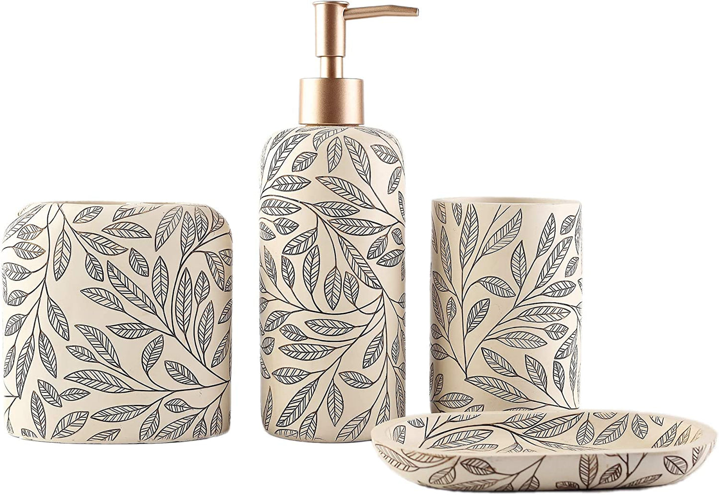 Farmhouse Bathroom Accessories Set (4-Piece)