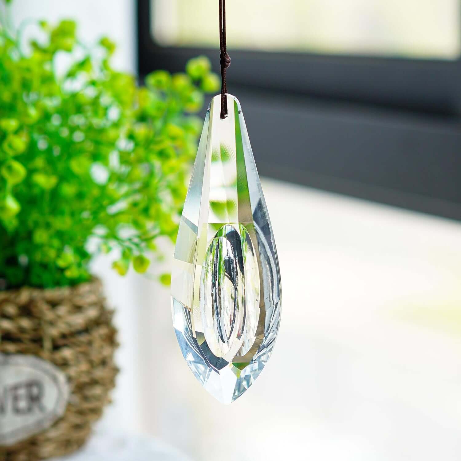 Large Crystal Suncatcher for Window