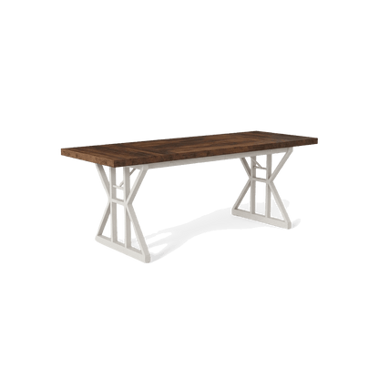 white trestle desk