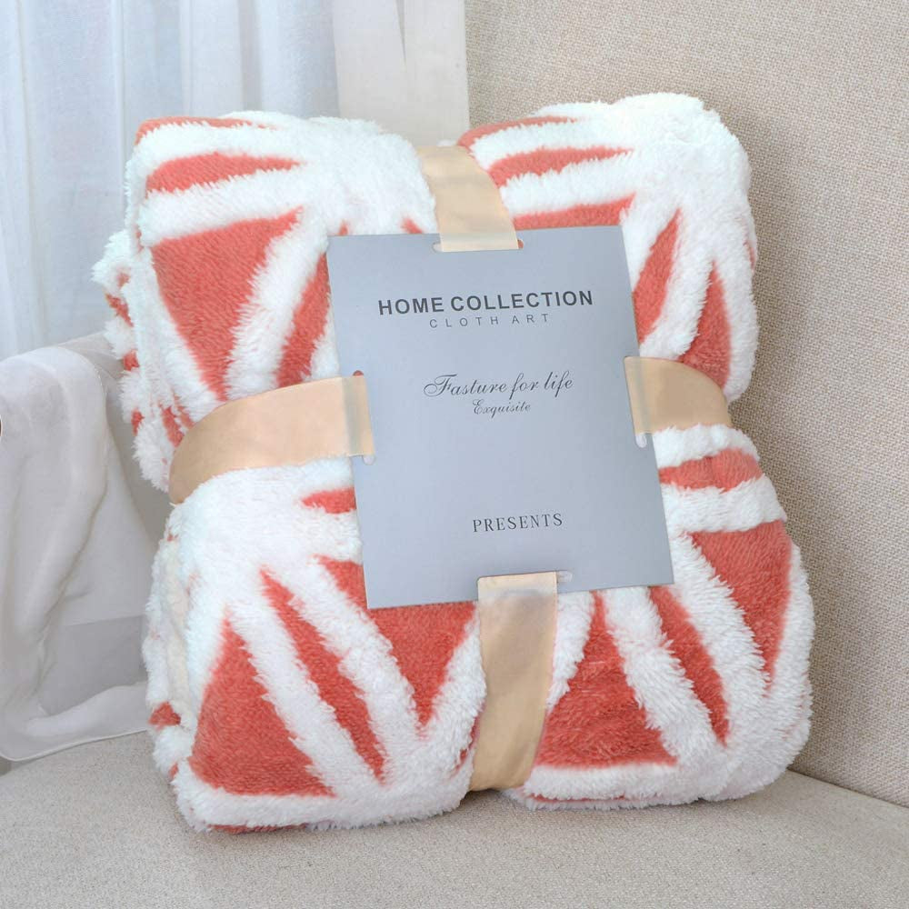 Soft Sherpa Fleece Throw Blanket 