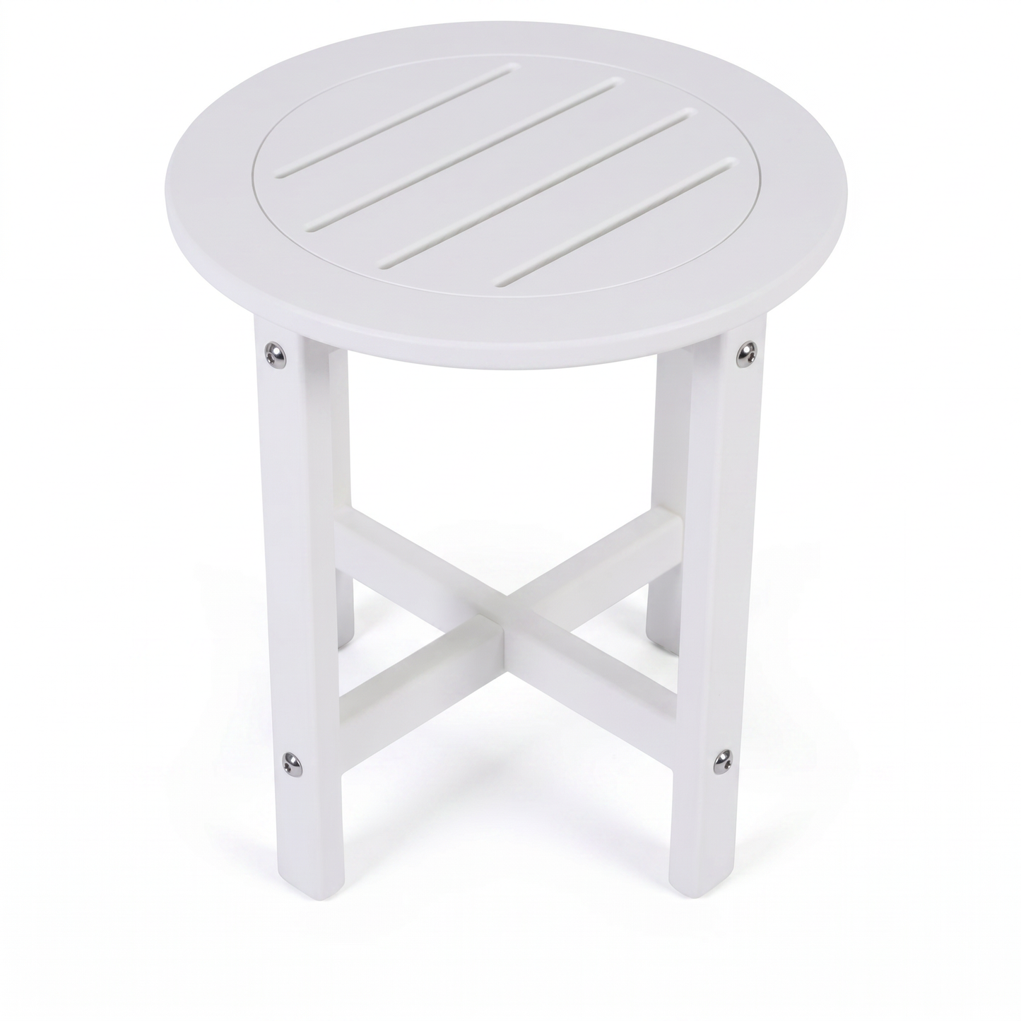 Verde Luxe HDPE All Weather Round Outdoor Side Table