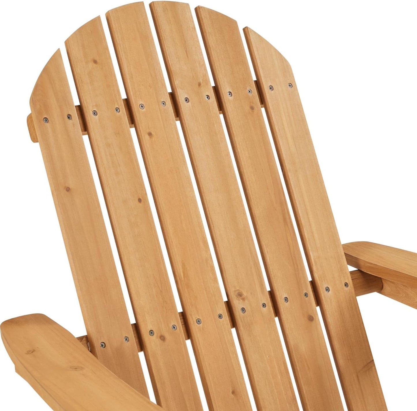 Folding Adirondack Chair Set | Natural Wood