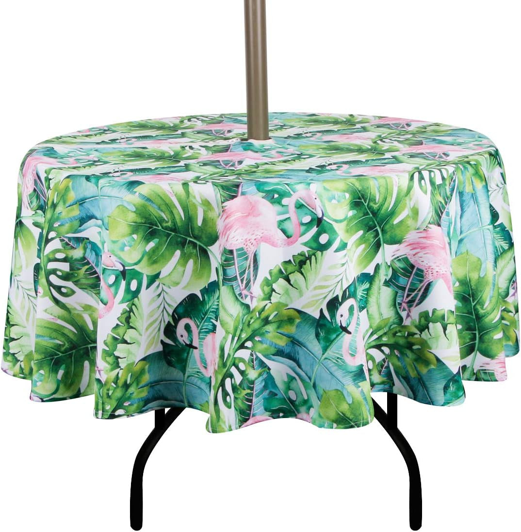 Waterproof Zippered Tablecloth with Umbrella Hole