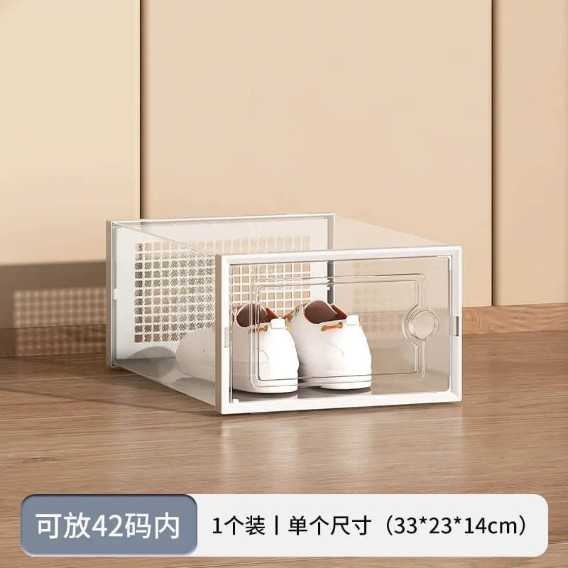 Clear Stackable Shoe Storage Boxes