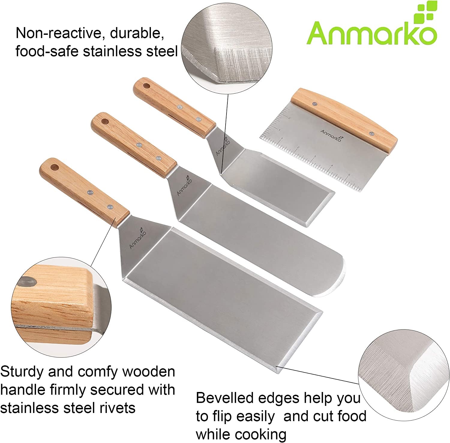 Stainless Steel Spatula Set for Grilling