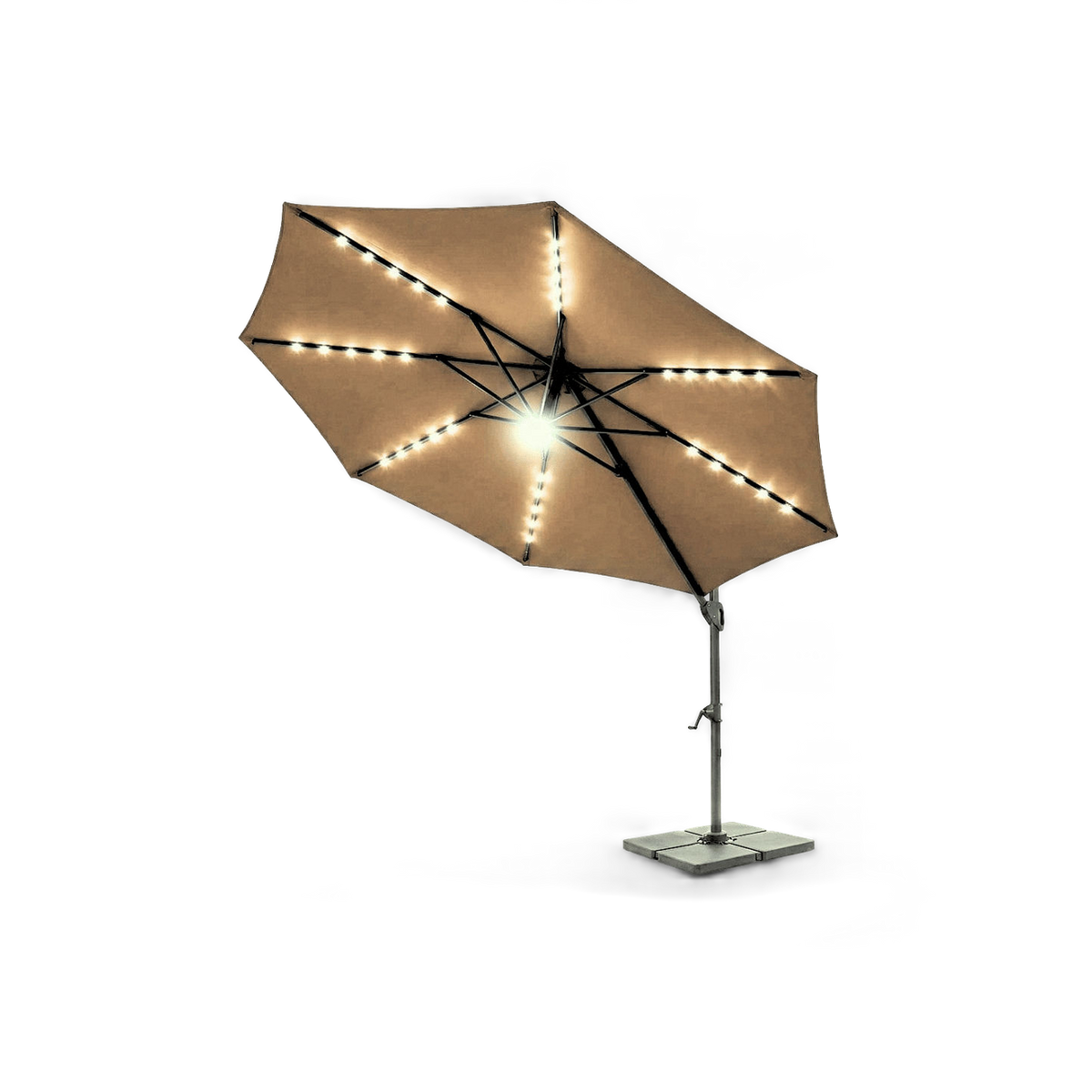 pool umbrella with lights