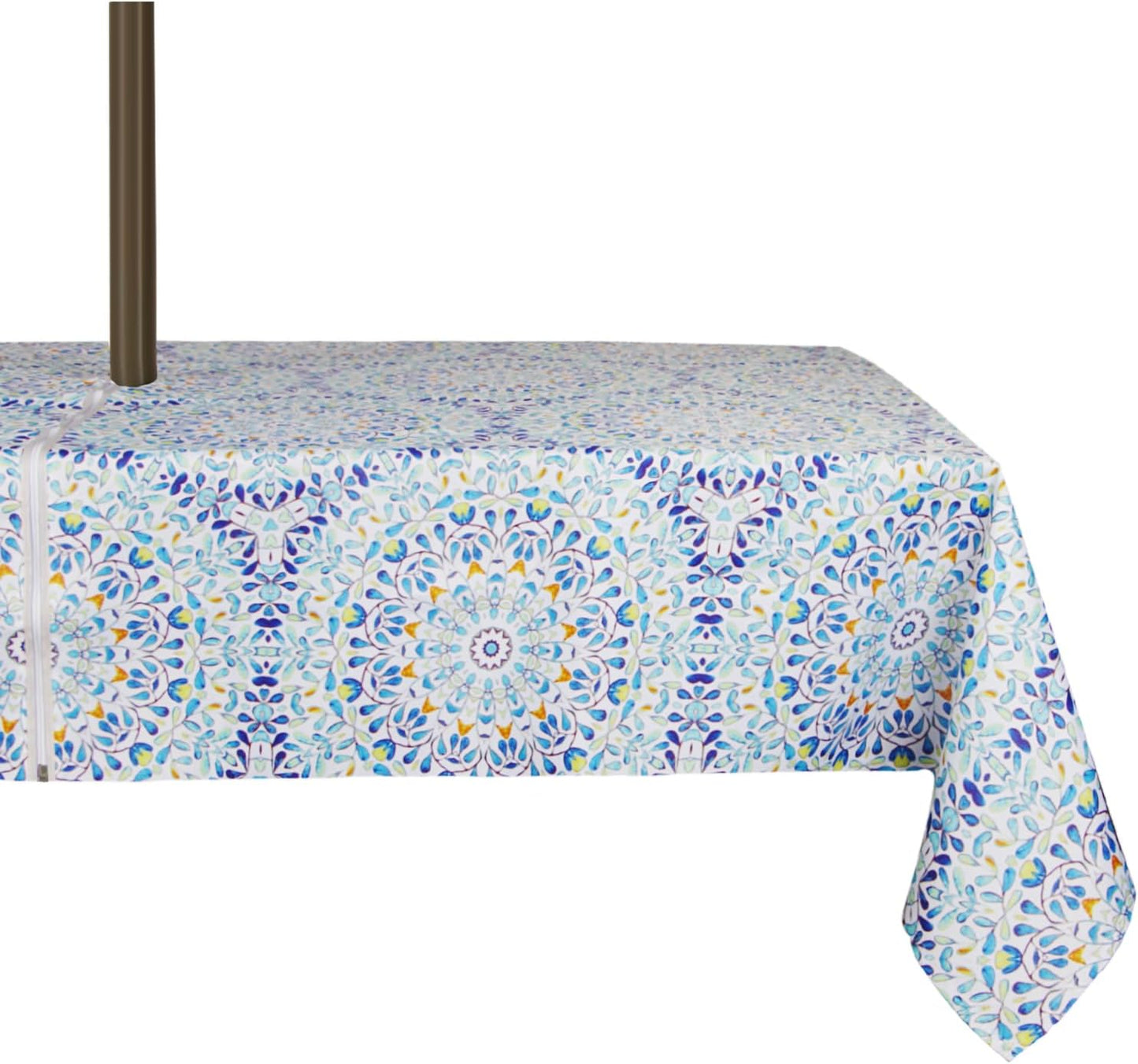 Waterproof Zippered Tablecloth with Umbrella Hole