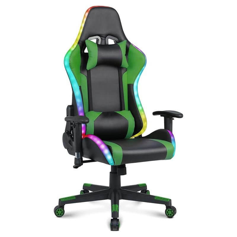 CLEESINK Racing Office Chair Gaming Chair with Speakers Video RGB Light