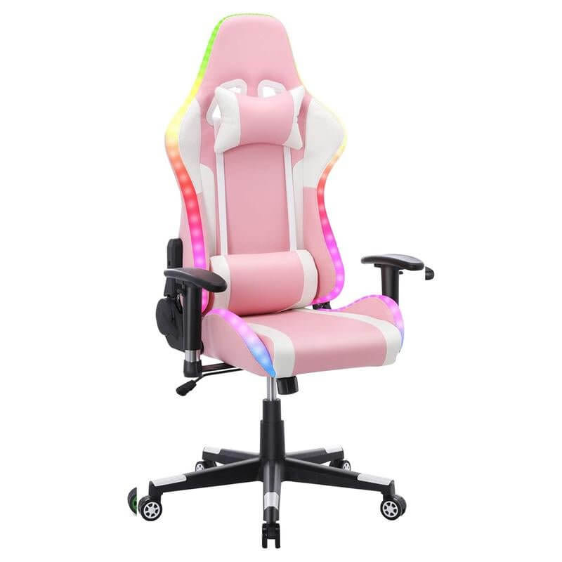 CLEESINK Racing Office Chair Gaming Chair with Speakers Video RGB Light