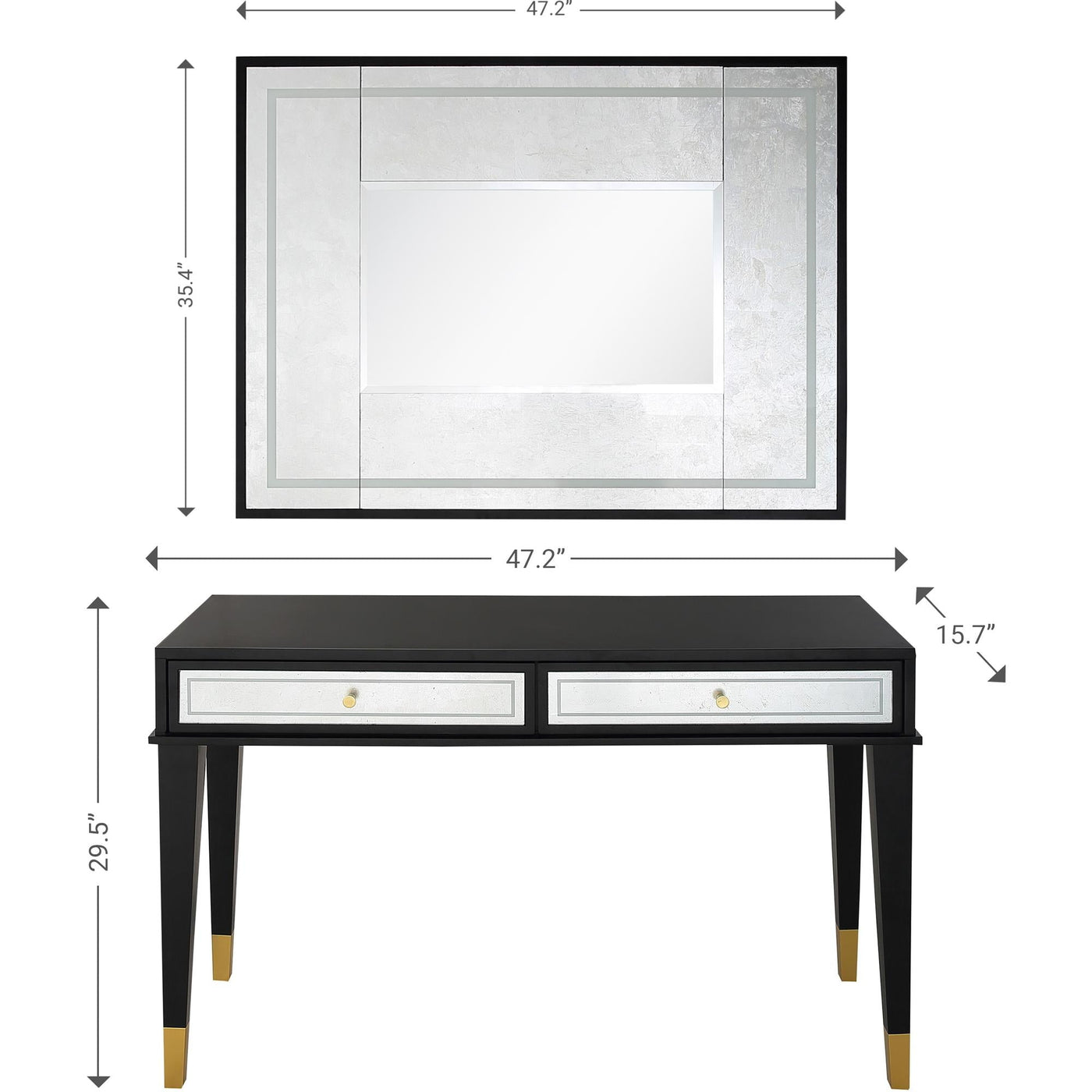 Bedroom Dresser with Mirror Size