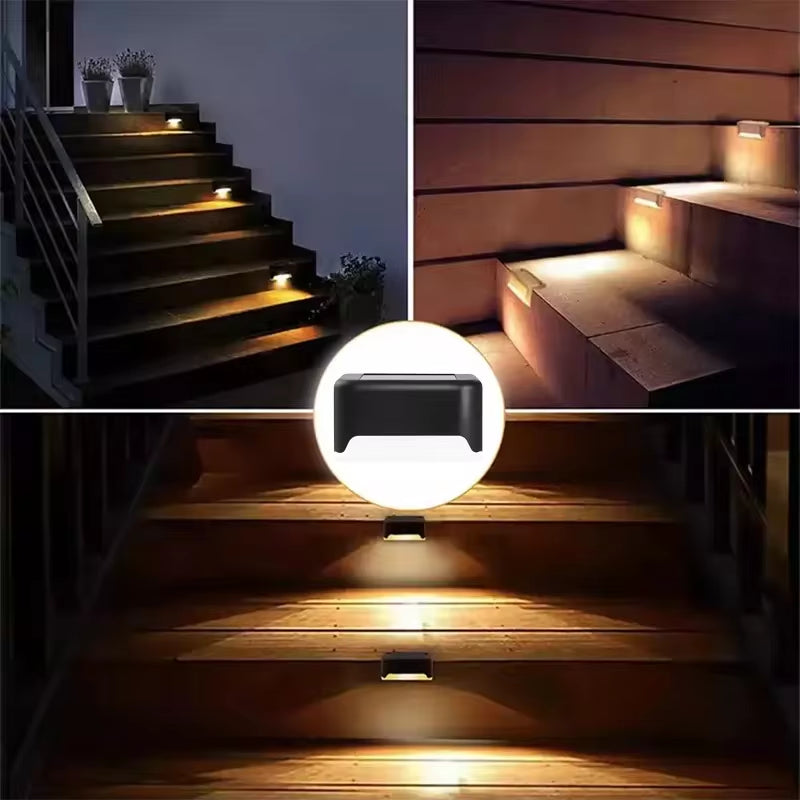 Solar Powered Step Lights for Patio