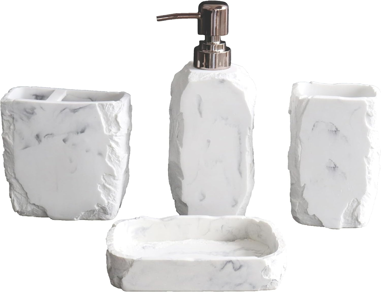 Farmhouse Bathroom Accessories Set (4-Piece)