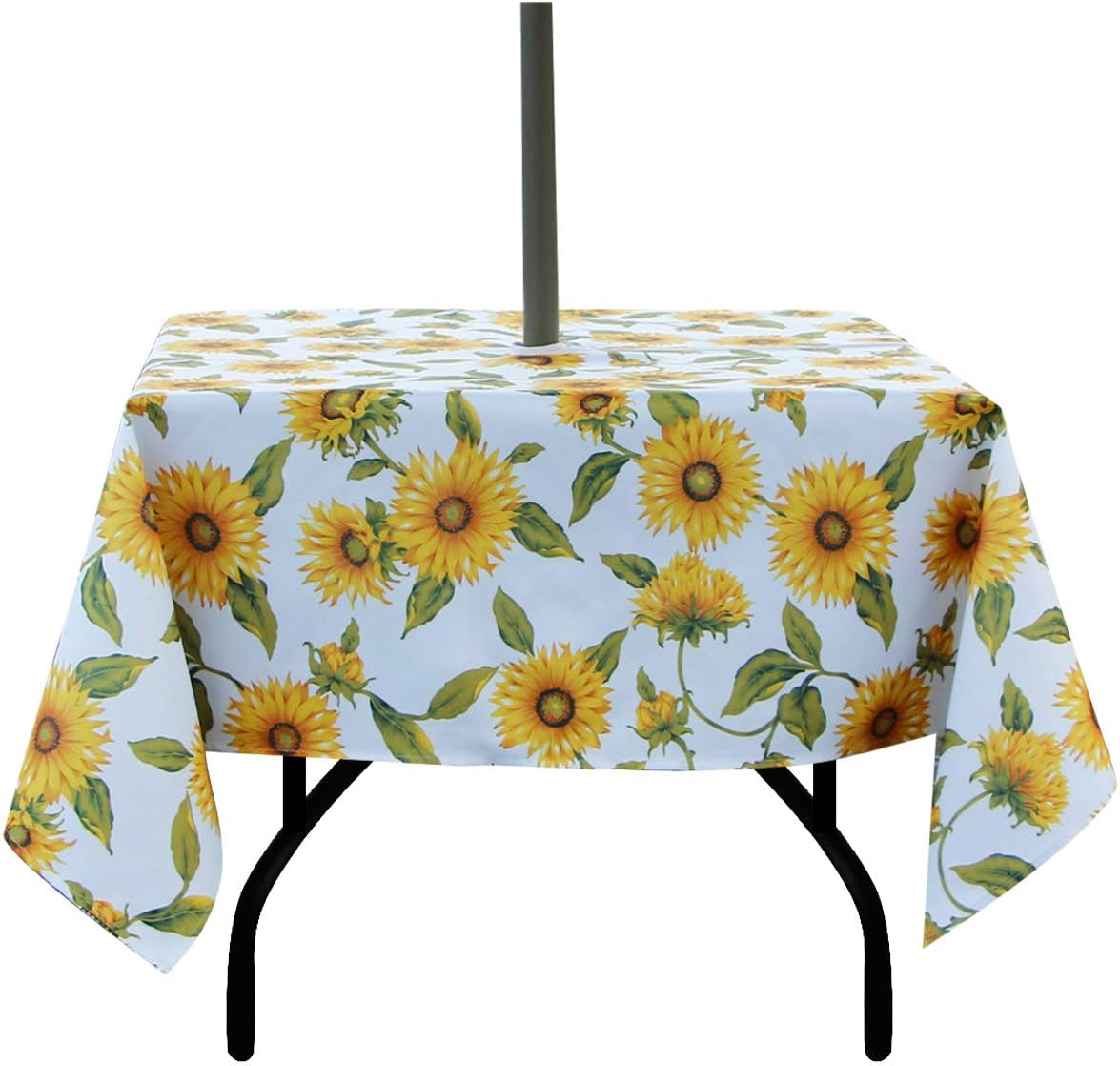 Waterproof Zippered Tablecloth with Umbrella Hole