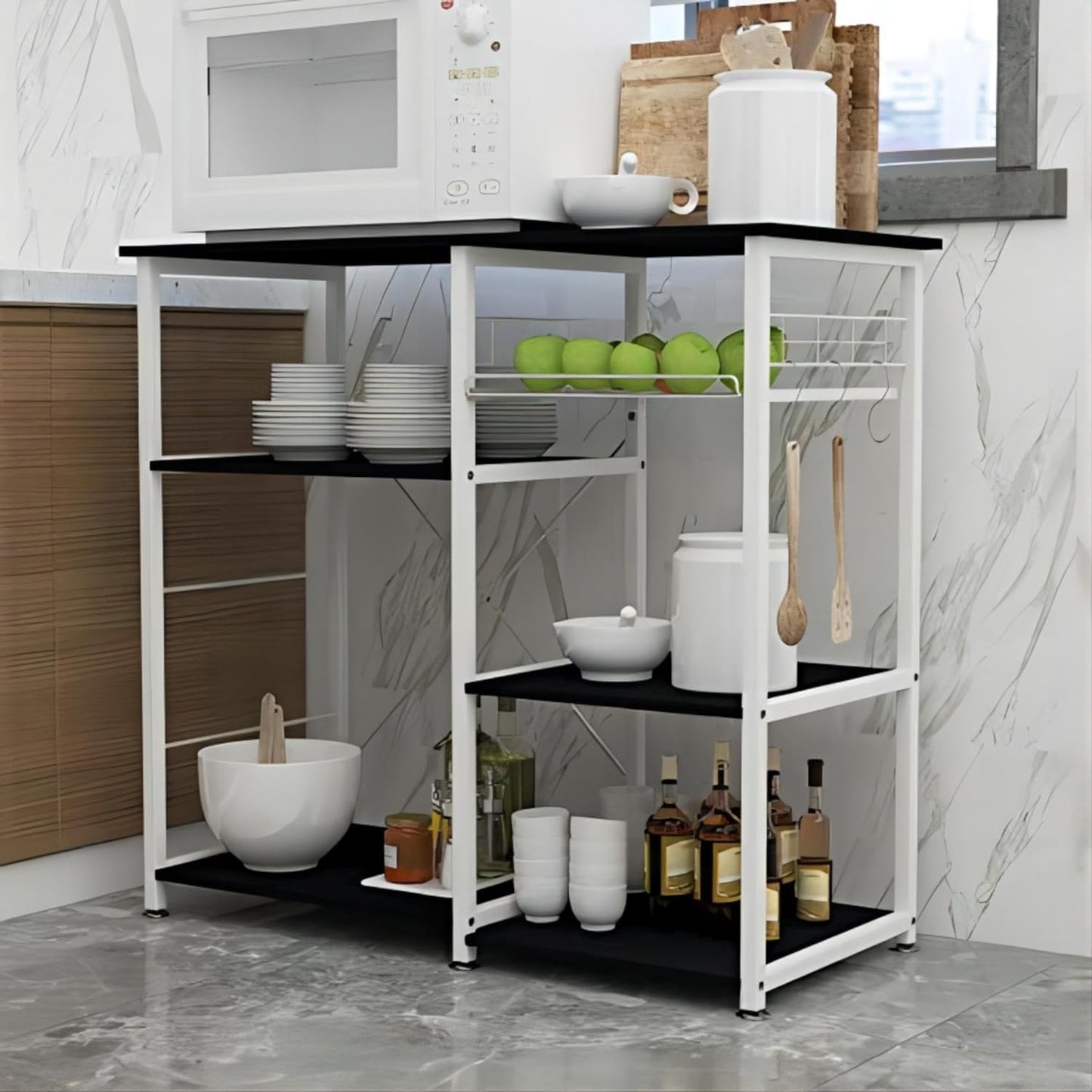 3-Tier Kitchen Baker's Rack with Storage