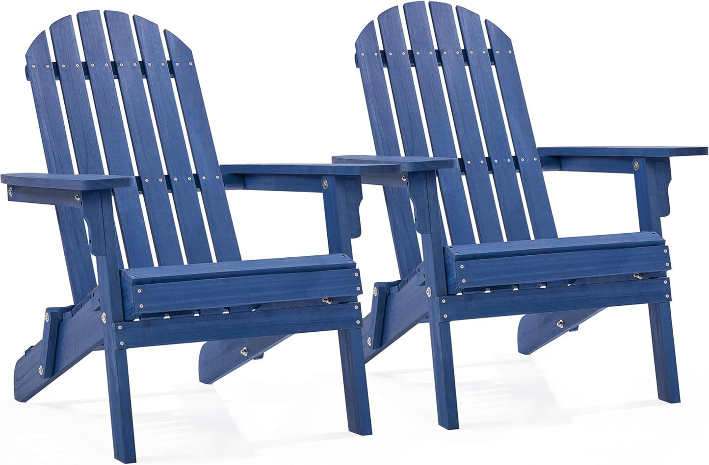 Folding Adirondack Chair Set | Natural Wood