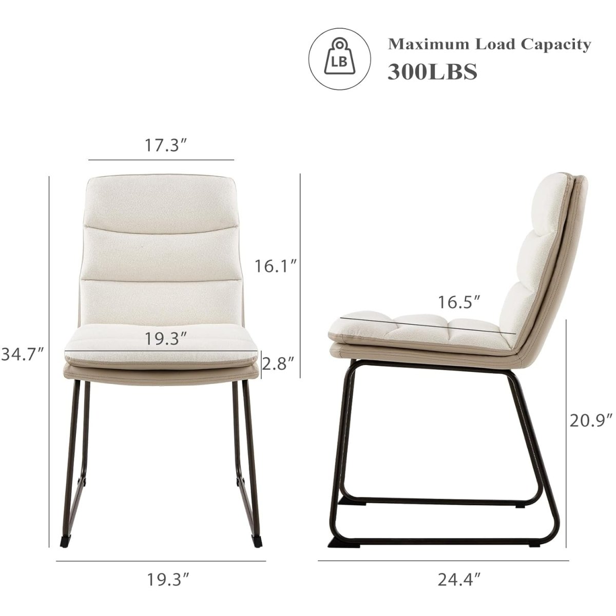 Dining Chairs Dining Set of 4, Waffle Kitchen Design