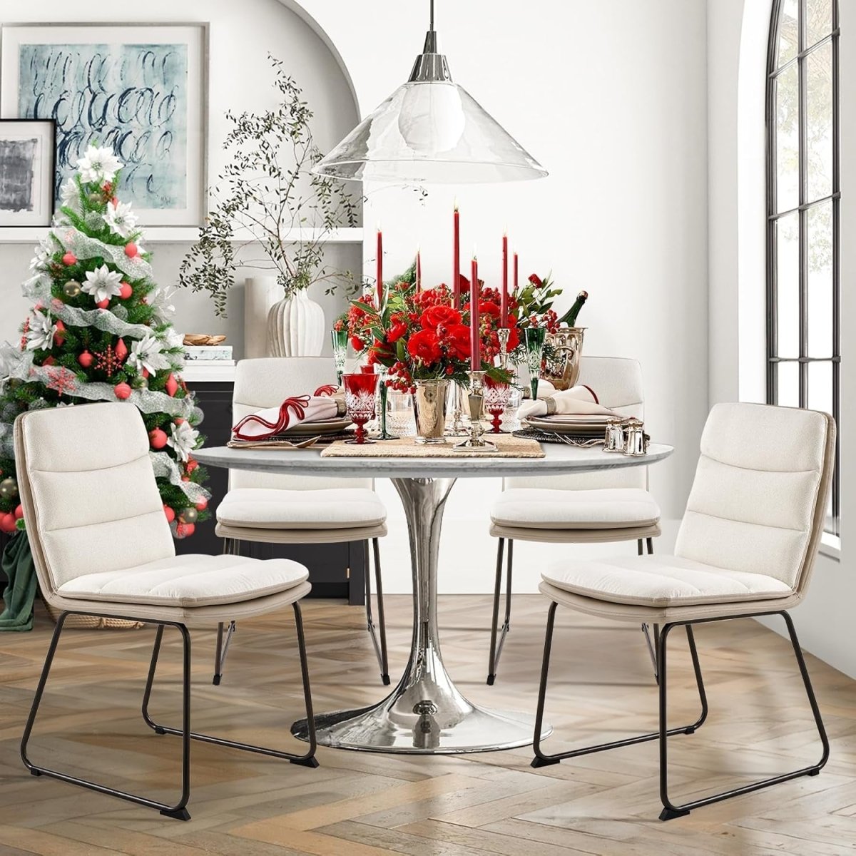 Dining Chairs Dining Set of 4, Waffle Kitchen Design