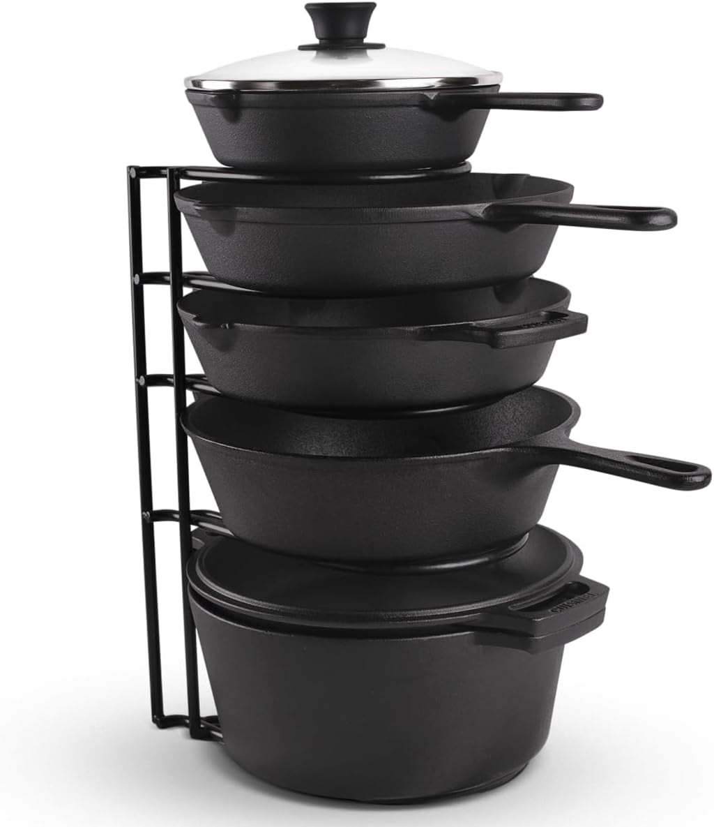 Extra Large 5-Tier Pan Rack for Cast Iron