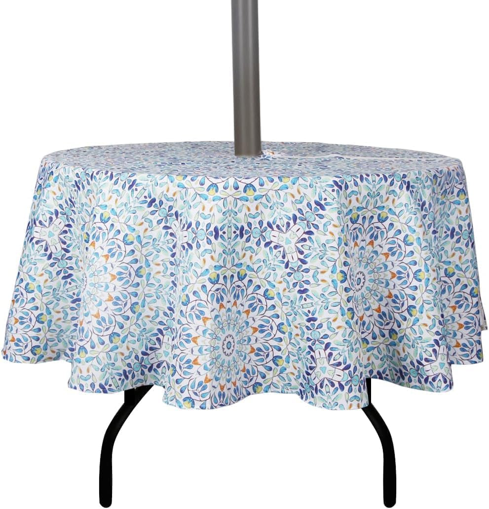 Waterproof Zippered Tablecloth with Umbrella Hole